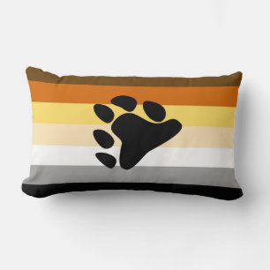 Cojín Lumbar Bandera del Orgullo de los Osos con Pata