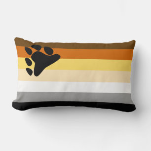 Cojín Lumbar Bandera del Orgullo de Osos