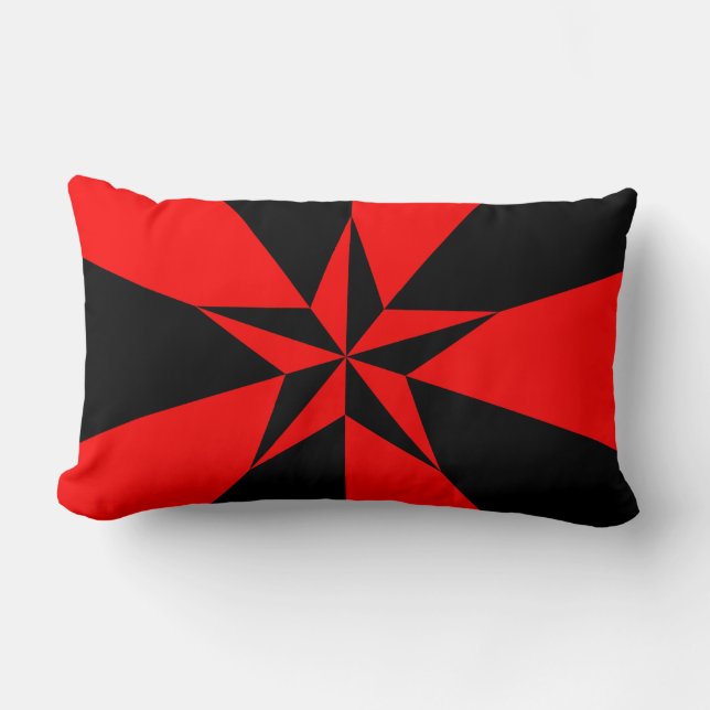 Cojín Lumbar Bandera del socialismo liberal (Anverso)