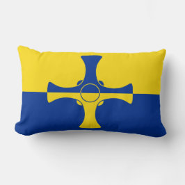 Cojín Lumbar Bandera Durham (condado de Inglaterra, Reino Unido