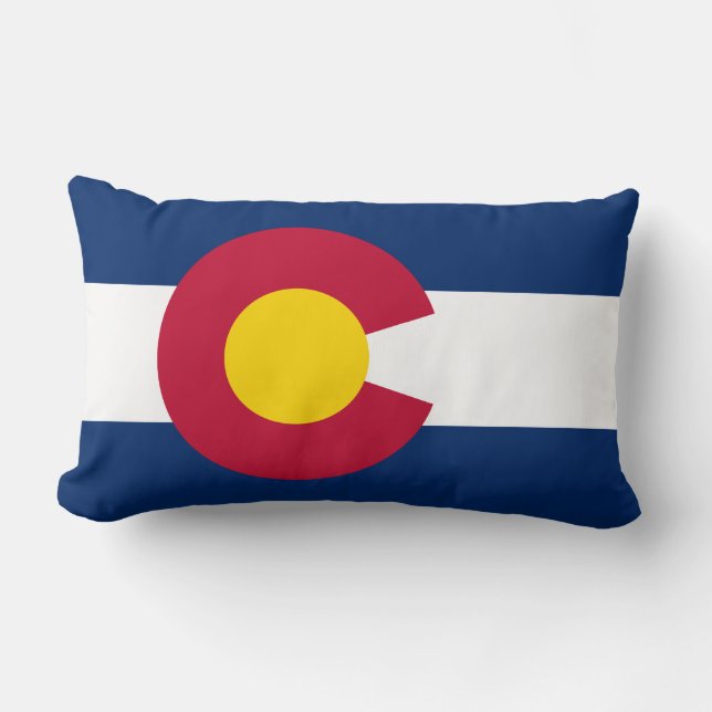 Cojín Lumbar Bandera Estatal de Colorado (Anverso)