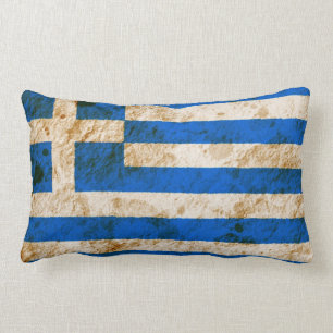 Cojín Lumbar Bandera griega rugosa