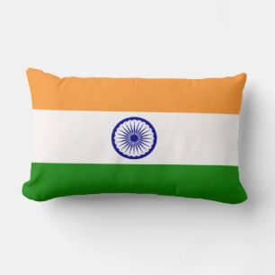 Cojín Lumbar Bandera india (India) (país del Asia meridional) (