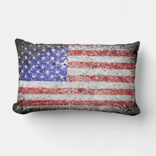 Cojín Lumbar Bandera norteamericana ondulada