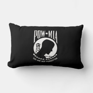 Cojín Lumbar Bandera POW MIA: Soldados desaparecidos de la guer
