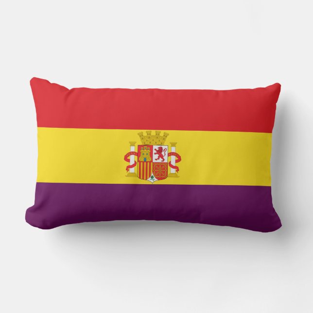 Cojín Lumbar Bandera republicana española - Bandera República (Anverso)