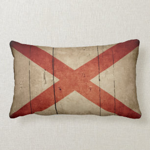 Cojín Lumbar Bandera rugosa de Alabama