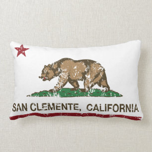 Cojín Lumbar Bandera San Clemente del estado de California