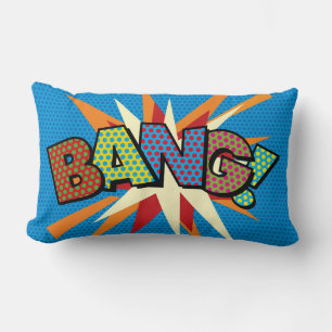 Cojín Lumbar BANG KA-POW Divertido Moderno Genial Estiloso Libr