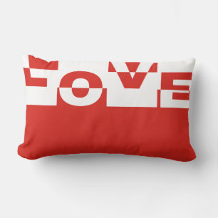 Cojín Lumbar Banner de AMOR moderno + tu trasero. e ideas