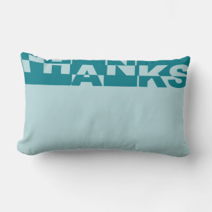 Cojín Lumbar Banner moderno de GRACIAS + tu trasero. e ideas