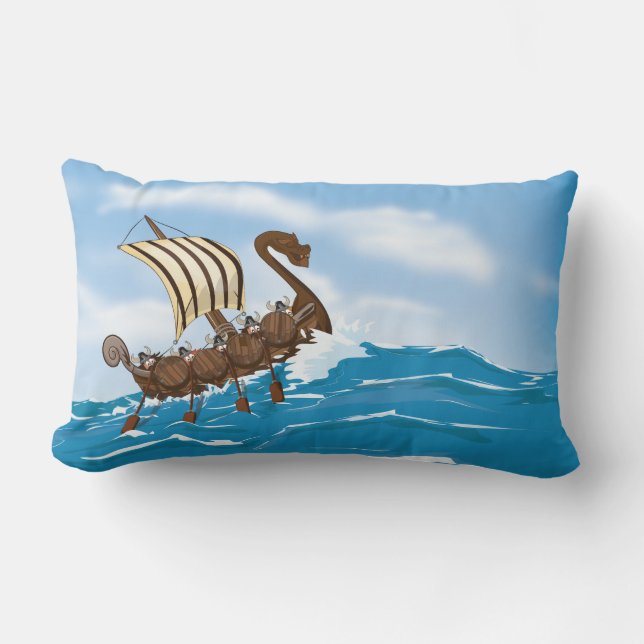 Cojín Lumbar Barco Vikingo (Anverso)