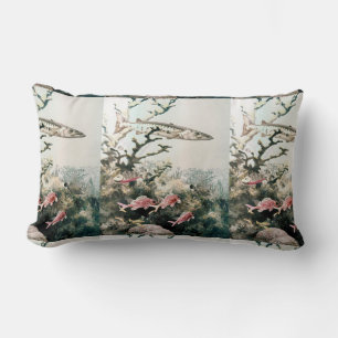 Cojín Lumbar Barracuda y peces de arrecife