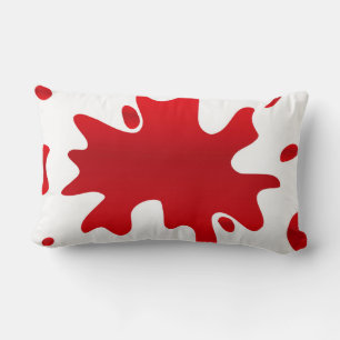 Cojín Lumbar Barrido de pintura roja