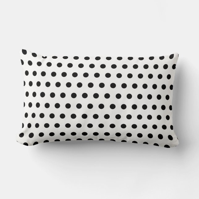 Cojín Lumbar BASIC BLACK n WHITE THROW PILLOW (Anverso)