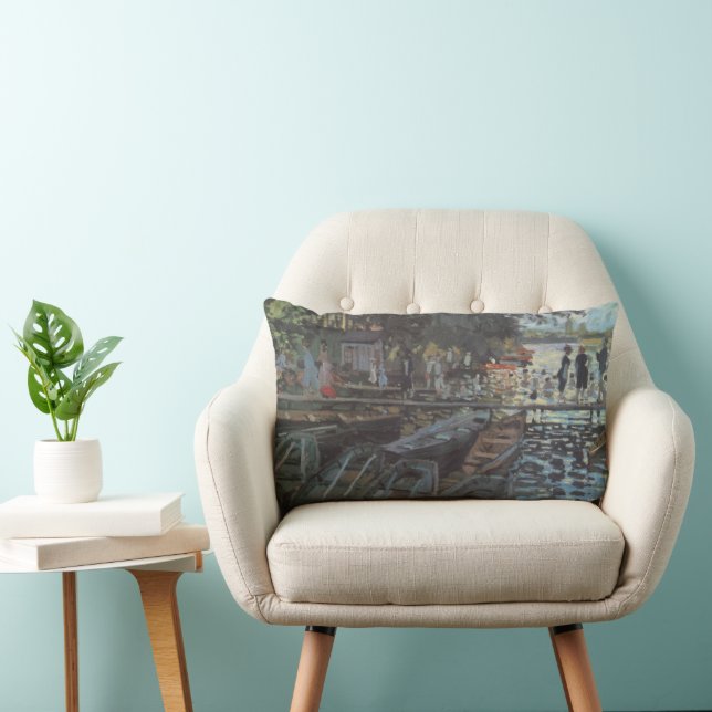 Cojín Lumbar Bathers of La Grenouillère de Claude Monet (Silla)