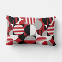Bauhaus geométrico moderno, negro, rojo, gris