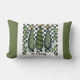 Cojín Lumbar Be Merry Christmas Lumbar Pillow 13" x 21"