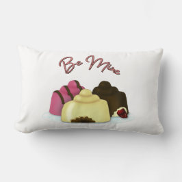 Cojín Lumbar Be Mine El día de San Valentín Candy