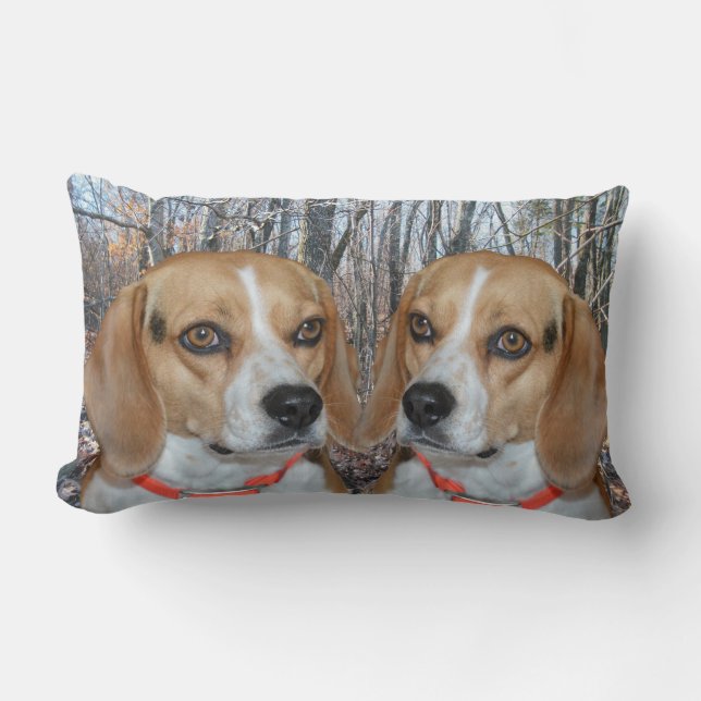 Cojín Lumbar Beagles del arbolado (Anverso)