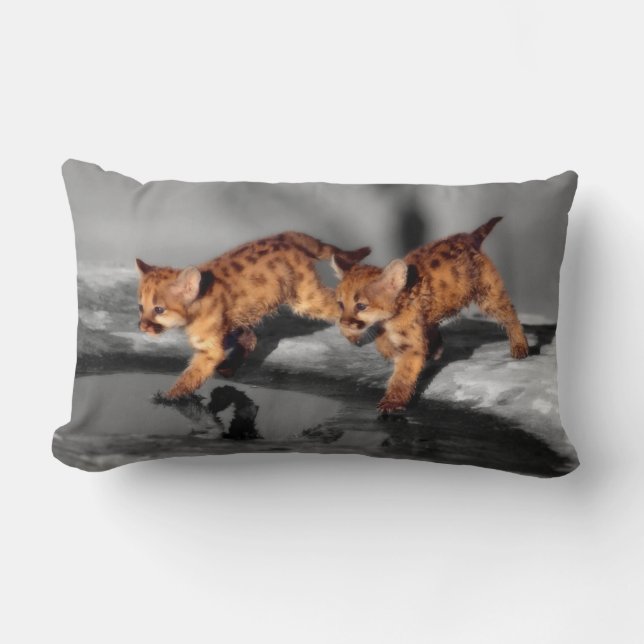 Cojín Lumbar Bebé leopardo (Anverso)