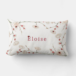 Cojín Lumbar Bebé Nombra Ladybug Floral