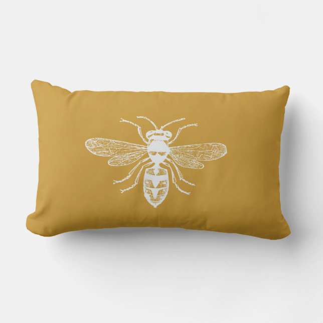 Cojín Lumbar Bee Happy (Anverso)