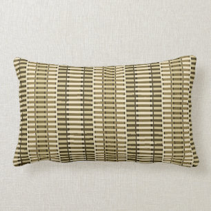Cojín Lumbar Beige Tan Amarillo Estilo Moderno Patrón abstracto