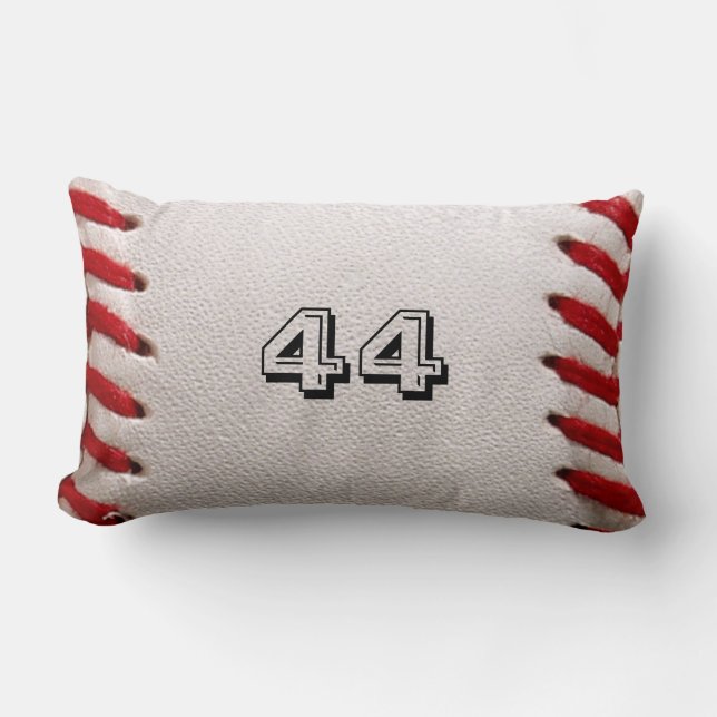 Cojín Lumbar Béisbol con número de Personalizable (Anverso)
