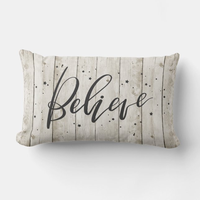 COJÍN LUMBAR BELIEVE (Anverso)