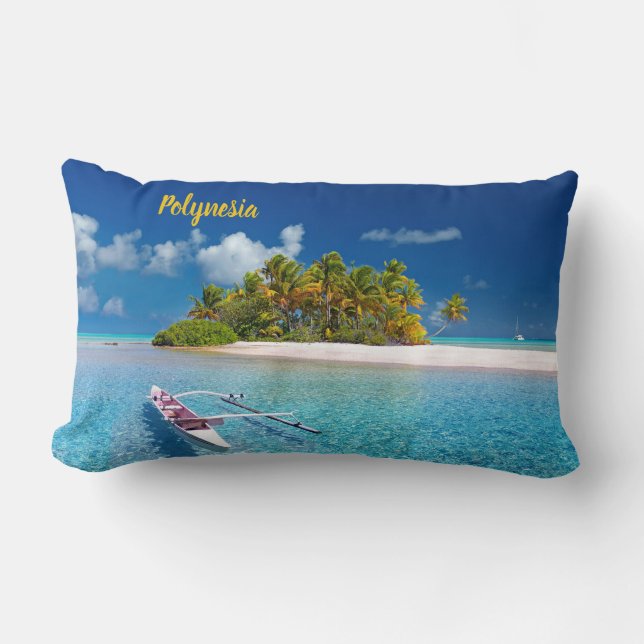 Cojín Lumbar Bella Polinesia (Anverso)