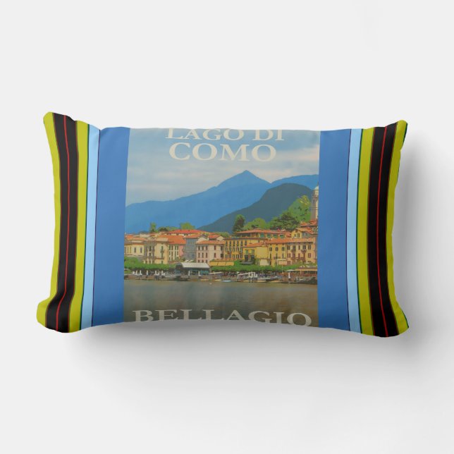 Cojín Lumbar Bellagio Italia Poster Lumbar Pillow (Anverso)