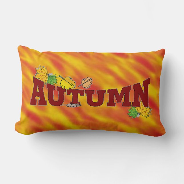 Cojín Lumbar Belleza de otoño - (Anverso)