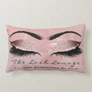 Cojín Lumbar Belleza del latigazo del maquillaje del mármol de