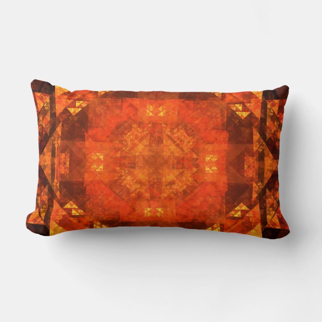 Cojín Lumbar Bendición Abstract Art Lumbar Pillow (Anverso)