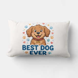Cojín Lumbar Best Dog Ever Throw Pillow