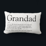 Cojín Lumbar Best Ever Grandpa, Grandfather, Papa Definition<br><div class="desc">Personalise for your special grandpa,  grandad,  papa or pops to create a unique gift. A perfect way to show him how amazing he is every day. Designed by Thisisnotme©</div>