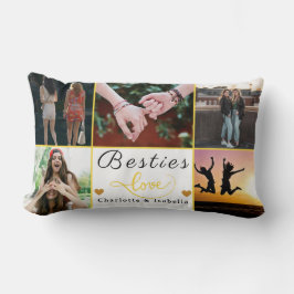Cojín Lumbar Besties Para Siempre ❤️ Personalizado Pillow de 5 