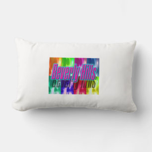 Cojín Lumbar "Beverly Hills" Coloridas Palmeras Pillow