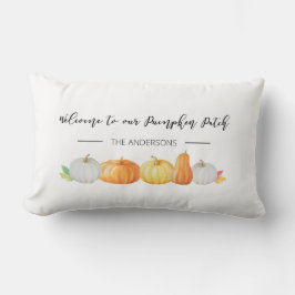 Cojín Lumbar Bienvenido a nuestro parche de calabaza