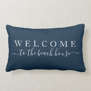 Cojín Lumbar Bienvenidos al Beach House Lumbar Pillow
