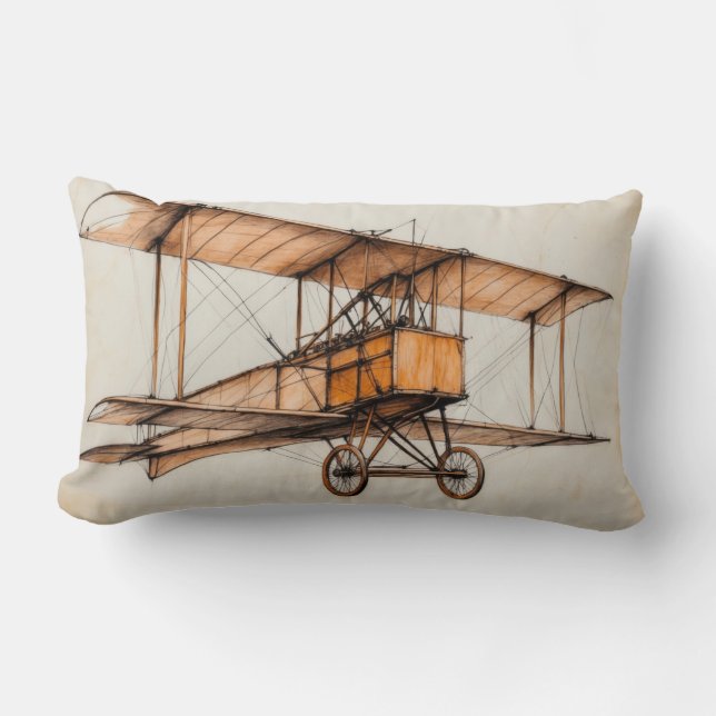 Cojín Lumbar Biplano vintage (Anverso)