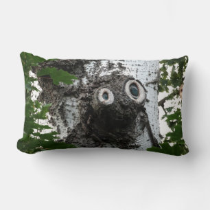 Cojín Lumbar Birch Soul Tree Magic Face Photo Lumbar Pillow