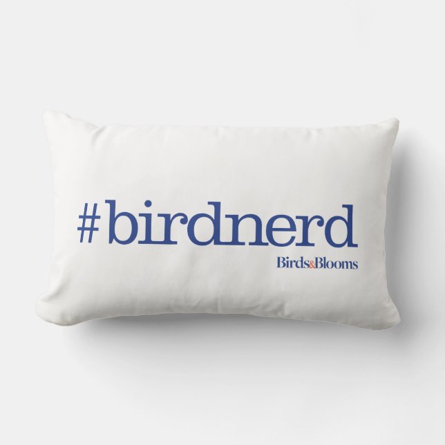 Cojín Lumbar #birdnerd (Anverso)