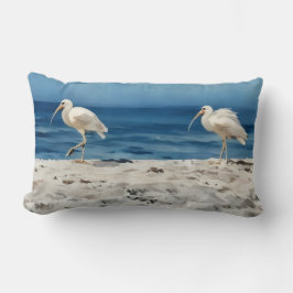 Cojín Lumbar Birds on the Beach Siesta Key Pillow