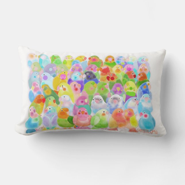 Cojín Lumbar Birds! Pillow (Anverso)