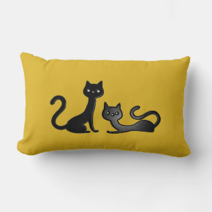 Cojín Lumbar Black Kittens Personalizado II Lumbar Pillow