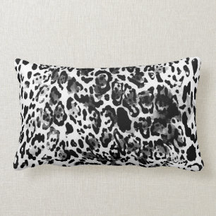 Cojín Lumbar Black & White leopard