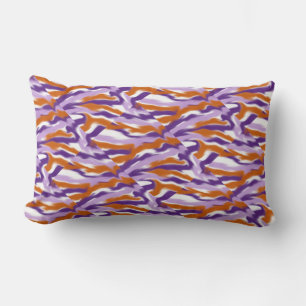 Cojín Lumbar Blanco, lavanda, morado oscuro, naranja Pillow