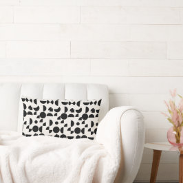 Cojín Lumbar Blanco Moderno Elegante Tribal Geométrico